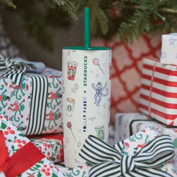 Starbucks x Roller Rabbit Tumbler set - Picture 2 of 8